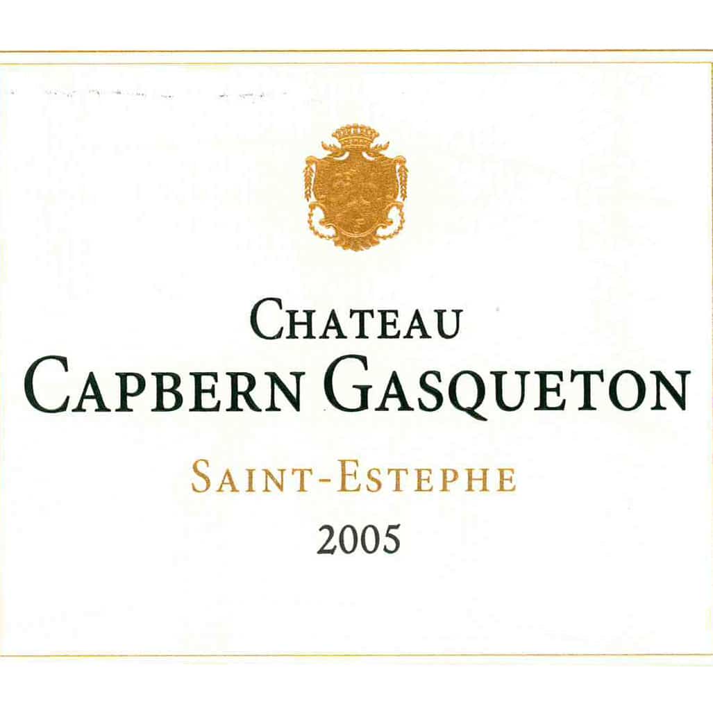 etiquette CAPBERN GASQUETON 2005