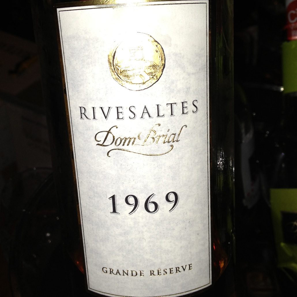 Vin Rivesaltes Dom Brial 1969 Grande Réserve