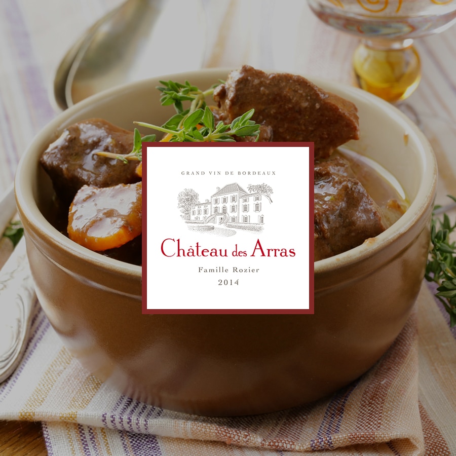 recette Château des Arras joues de boeuf